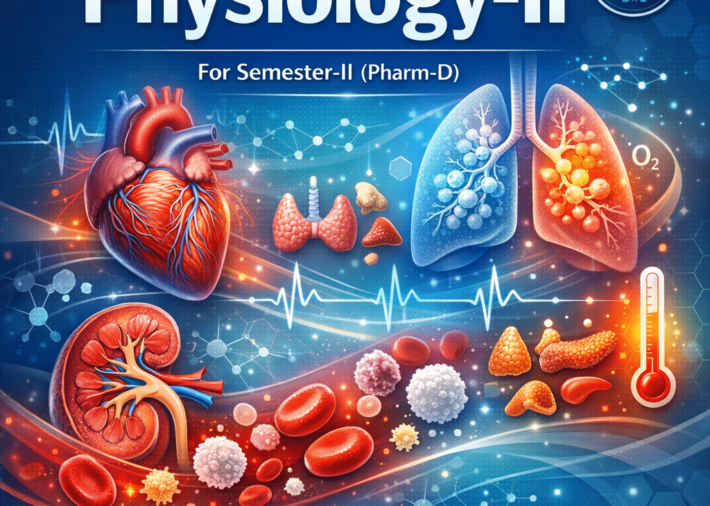 Physiology-II (2nd Semester of Pharm D) (Written)